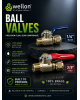 Wellon Inlet COUPLINE and Ball Value 3/8 for Water Purifiers